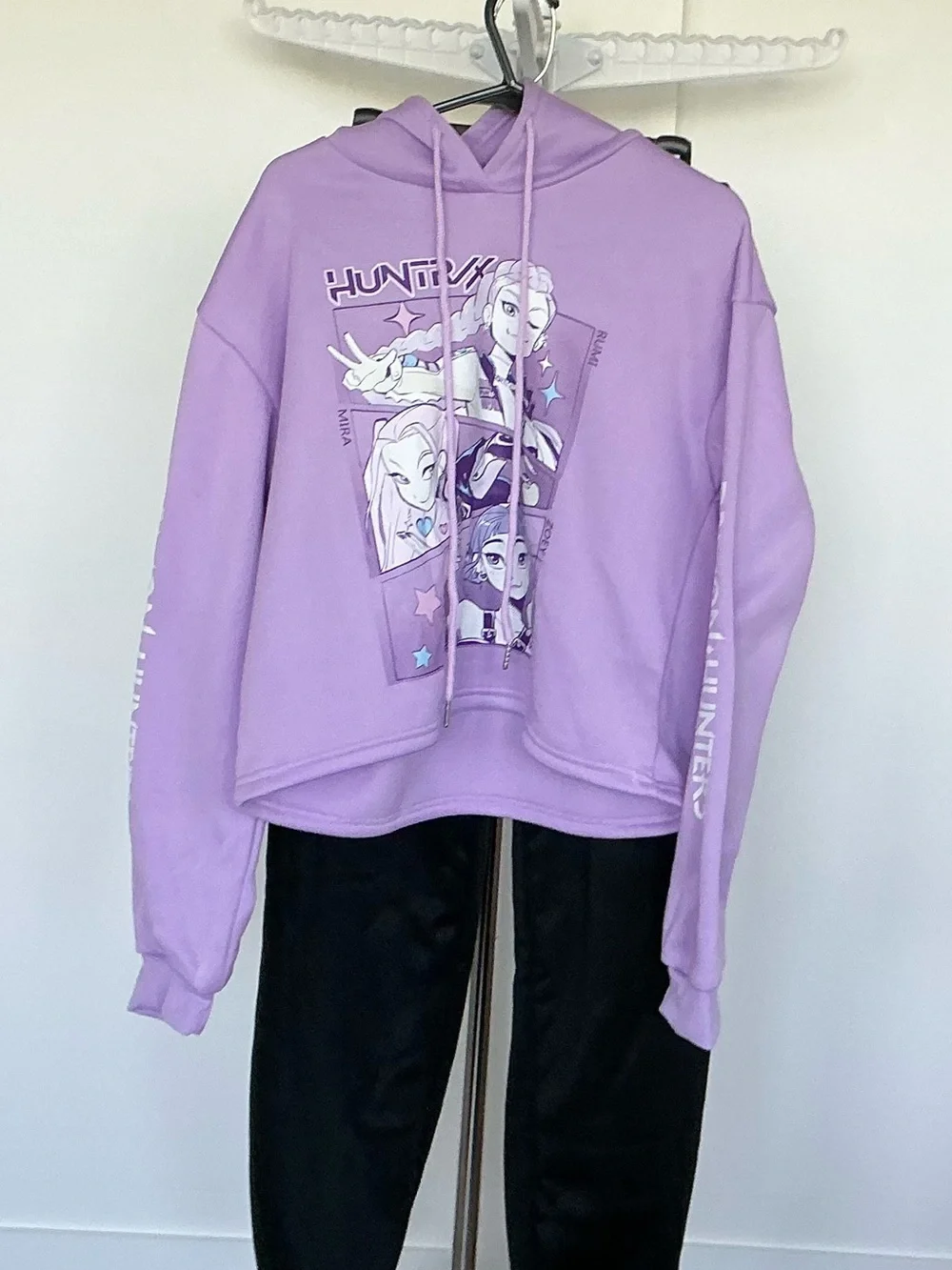 Girl 14-16 *NEW* Lavender KPop Demon Hunters Graphic Hoodie and Pants set